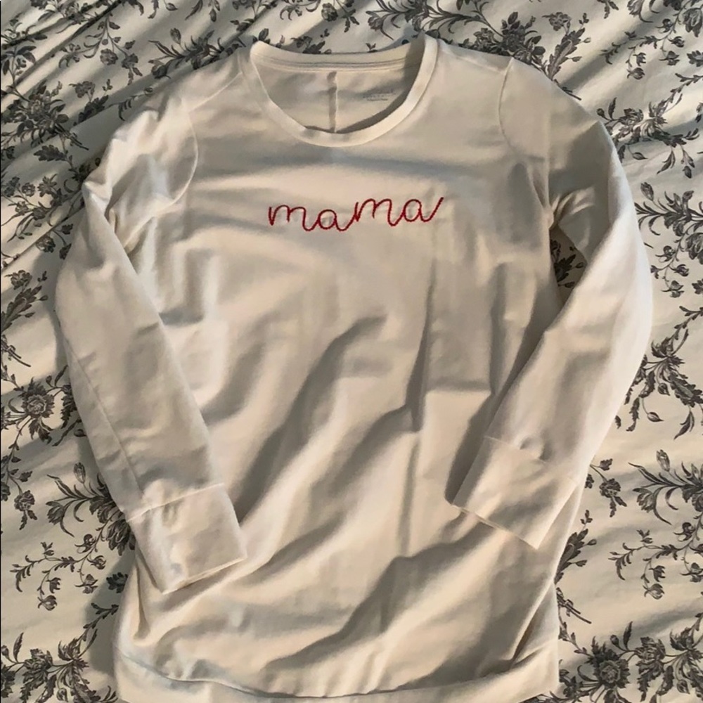 Mama maternity sweatshirt